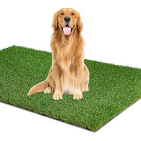 XLX TURF Fake Grass Pee Pad for Dogs, 36" x 23" Pets Artificial Grass Mat for Puppy Potty Training Mat, Indoor Outdoor Use