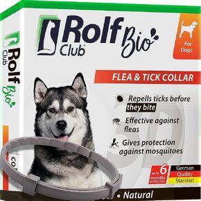 Natural Flea & Tick Collar for Dogs - 6 Months Control of Best Prevention & Safe Treatment - Anti Fleas and Ticks Essential Oil Repellent (1 Count (Pack of 1)) in Saudi Arabia