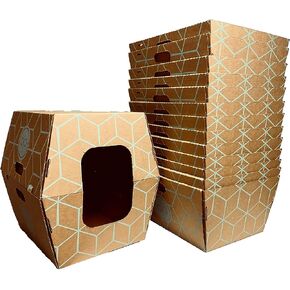 Cats Desire Disposable Cat Litter Boxes with High Sides - 15 Boxes - Extra Large Leak-Resistant, Use Open or Enclosed - Cardboard Litter Boxes - Made in USA, 15pk in Saudi Arabia