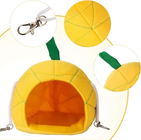 قطعتان من الأرجوحة على شكل أناناس، سرير منزل الهامستر الناعم، حيوانات صغيرة معلقة، قفص منزل الهامستر، أرجوحة عش الحيوانات الأليفة، ملحقات قفص الحيوانات الأليفة لخنزير غينيا، الفئران شينشيلا، الحيوانات الأليفة الصغيرة، النوم واللعب in Kuwait