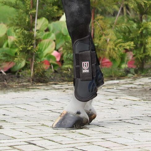 حذاء Harrison Howard Horse Tendon مفتوح من الأمام/حذاء Fetlock للأحذية الواقية للحصان للقفز، مجموعة من 4 قطع لركوب الخيل in Kuwait