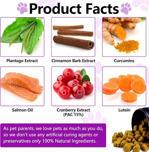 15 في 1 فيتامينات متعددة للكلاب قابلة للمضغ مع الجلوكوزامين، فيتامينات للكلاب مع المناعة والهضم والطاقة والأمعاء والجلد والمفاصل ودعم صحة القلب، فيتامينات متعددة لكبار السن والجرو للكلاب - 150 قطعة مضغ in Kuwait