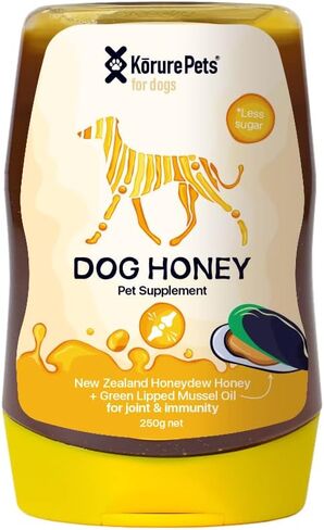 مكمل غذائي صحي للكلاب من Kōrure Pets Honey - مكمل طبيعي لصحة الكلاب المثالية والعناية بالمفاصل in Kuwait
