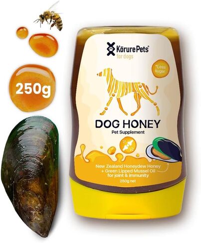 مكمل غذائي صحي للكلاب من Kōrure Pets Honey - مكمل طبيعي لصحة الكلاب المثالية والعناية بالمفاصل in Kuwait