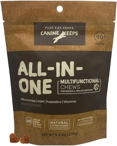 تحافظ الكلاب على مضغ الفيتامينات المتعددة للكلاب - الجلوكوزامين، والكوندرويتين، والبروبيوتيك، وفيتامينات ومكملات الكلاب - دعم مفاصل الكلاب، ومكمل صحة القلب والأمعاء والمناعة - 90 قطعة من الحلوى للكلاب in Kuwait