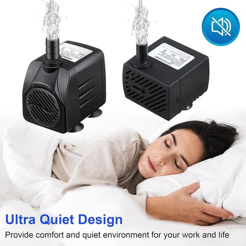 4 عبوات من مضخة مياه غاطسة صغيرة من Dreyoo، قطعتان من المضخات الصغيرة بقدرة 95 جيجا في الساعة 5 وات مع قطعتين من أنابيب بطول 3.3 قدم، وقطعتين من مضخة مياه نافورة بقدرة 400 جيجا في الساعة 25 وات مع 6 فوهات لحوض السمك وخزان الأسماك والبركة والزراعة المائية  in Kuwait