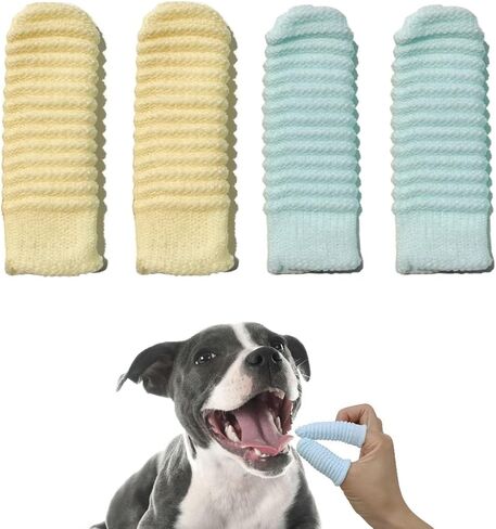 MoiiLavin Pet Toothbrush for Small Dogs Cats Large Dogs Finger Toothbrush in Saudi Arabia