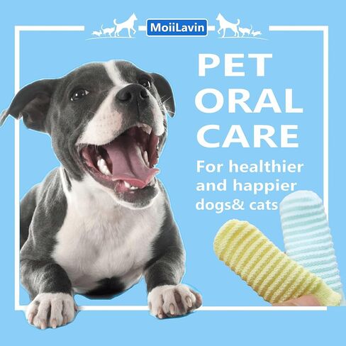 MoiiLavin Pet Toothbrush for Small Dogs Cats Large Dogs Finger Toothbrush in Saudi Arabia