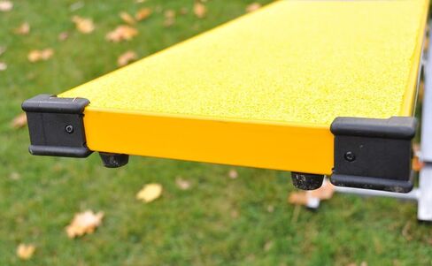 Cool Runners 12' Aluminum and Steel Dog Agility Teeter with Rubber Skin, Blue, Yellow, and Red 2-Part in Kuwait