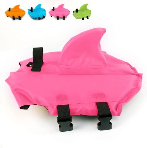 Dog Life Jacket- Preserver with Adjustable Belt, Pet Swimming Shark Jacket for Short Nose Dog (pug,Bulldog,Poodle,Bull Terrier,Labrador) (XS, Blue) in Saudi Arabia