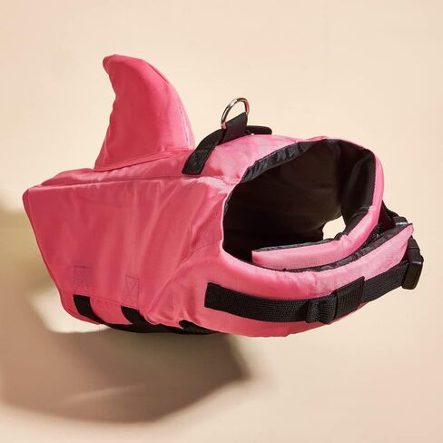 Dog Life Jacket- Preserver with Adjustable Belt, Pet Swimming Shark Jacket for Short Nose Dog (pug,Bulldog,Poodle,Bull Terrier,Labrador) (XS, Blue) in Saudi Arabia