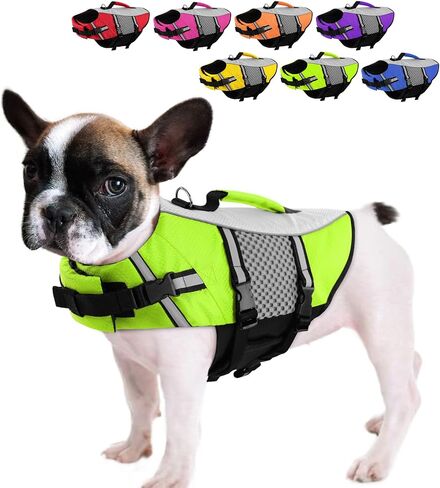 Queenmore Dog Life Vest for Swimming, Puppy Life Jacket for Small Dogs in Kuwait