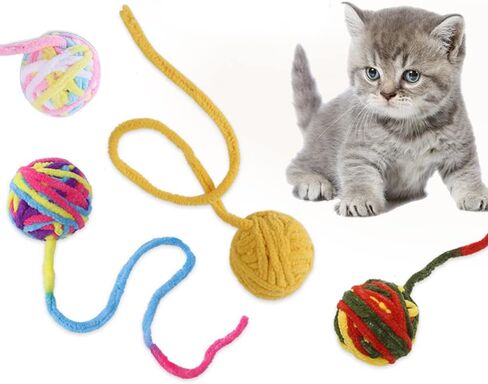 11 قطعة من لعبة عصا القطط القابلة للسحب ورأس بديل، معلقة ألعاب القطط التفاعلية للأماكن المغلقة والقطط الصغيرة تلعب المطاردة والتمرين البدني، ألعاب الألغاز الهريرة المرحة للعقلية in Kuwait