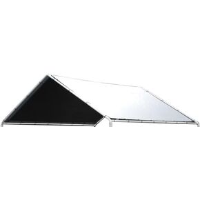 Silver/Black Dog Kennel Cover/Tarp Only in Saudi Arabia