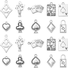 LiQunSweet 100 Pcs 10 Styles Antique Punk Nautical Rudder Compass Charms Mixed Ship Wheel Navigation Sailor Anchor with Helm Charms for DIY Findings