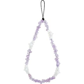 BEACE Star حلية هاتف / حزام سلسلة للنساء والفتيات - حافظة هاتف خلوي - حبل قصير - حزام معصم - أحجار كريمة طبيعية - سحر لحافظة Airpods - سلسلة مفاتيح in Kuwait