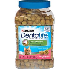 DentaLife Purina صنع في الولايات المتحدة الأمريكية علاجات أسنان القطط، نكهة الدجاج اللذيذة - 19 أونصة. علبة in Kuwait