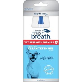 Fresh Breath Certified Wellness Collection Vet Strength Oral Care Clean Teeth Gel, 4oz - Freshens Dog Breath - Removes Plaque & Tartar - Cleans Teeth - Dog Dental Care - No Brushing Required in Saudi Arabia