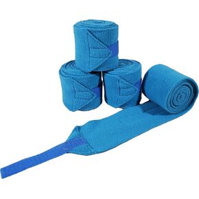 Big Black Horse Fleece Polo Leg Wraps - Turquoise - Set of 4 (Mini) in Saudi Arabia