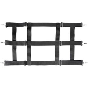 Harrison Howard Poly Double Layer Nylon Easy Installment and Adjustment 3 Slat Stall Guard for Horses Black