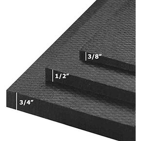 American Floor Mats - Heavy Duty Stall Tiles - Stable/Horse Tiles - Thick, Durable Rubber Flooring Solid Black - Single 2' x 2' Center Tile 1/2" Thick