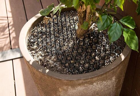 Oceanpax 12 Pack 8.5 X 6.5 Inch Square Cat Scat Mats for Cats with Spikes, Prickle Strips from Digging Cat Deterrent Outdoor Include 6 Staples and 6 Zip Ties in Saudi Arabia