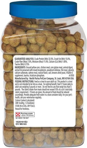 DentaLife Purina Made in USA Facilities Cat Dental Treats, Tasty Chicken Flavor - 19 oz. Canister in Saudi Arabia