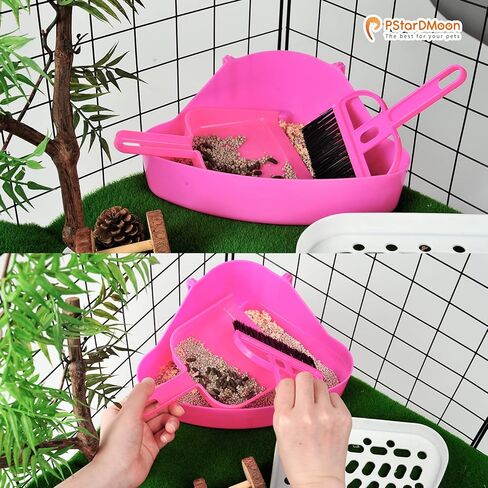 Triangle Rabbit Litter Box Bunny Potty Training Corner Small Animal Toilet Litter Box Pet Toilet Bedding Pee Pan Tray for Baby Rabbit,Guinea Pigs,Chinchillas,Ferrets (Blue) in Kuwait