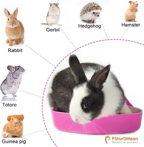 Triangle Rabbit Litter Box Bunny Potty Training Corner Small Animal Toilet Litter Box Pet Toilet Bedding Pee Pan Tray for Baby Rabbit,Guinea Pigs,Chinchillas,Ferrets (Blue) in Kuwait