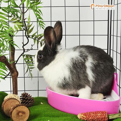 Triangle Rabbit Litter Box Bunny Potty Training Corner Small Animal Toilet Litter Box Pet Toilet Bedding Pee Pan Tray for Baby Rabbit,Guinea Pigs,Chinchillas,Ferrets (Blue) in Kuwait