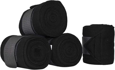Derby Originals Set of 4 Super Soft Fleece Horse Polo Wraps with Velcro in Saudi Arabia