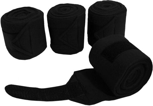 Derby Originals Set of 4 Super Soft Fleece Horse Polo Wraps with Velcro in Saudi Arabia