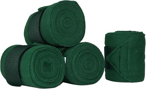 Derby Originals Set of 4 Super Soft Fleece Horse Polo Wraps with Velcro in Saudi Arabia