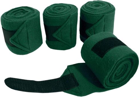 Derby Originals Set of 4 Super Soft Fleece Horse Polo Wraps with Velcro in Saudi Arabia