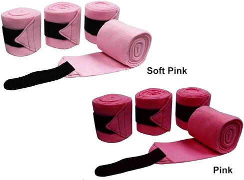 Derby Originals Set of 4 Super Soft Fleece Horse Polo Wraps with Velcro in Saudi Arabia