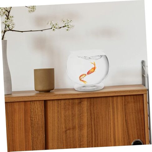 DOITOOL خزان الأسماك وعاء زارع البلاستيك فقاعة زهرية المائية خزان الأسماك الزجاج زارع الجرار محطة انتشار النبات وعاء تررم النبات ديكور خزان الأسماك غلوب وعاء السمك زخرفة خزان الأسماك in Kuwait