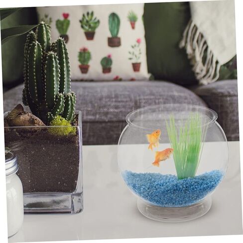DOITOOL خزان الأسماك وعاء زارع البلاستيك فقاعة زهرية المائية خزان الأسماك الزجاج زارع الجرار محطة انتشار النبات وعاء تررم النبات ديكور خزان الأسماك غلوب وعاء السمك زخرفة خزان الأسماك in Kuwait