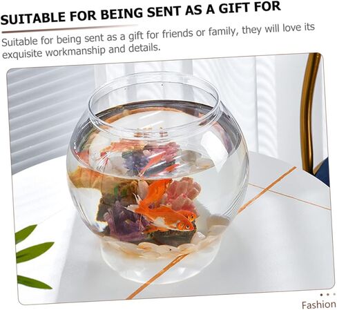 DOITOOL خزان الأسماك وعاء زارع البلاستيك فقاعة زهرية المائية خزان الأسماك الزجاج زارع الجرار محطة انتشار النبات وعاء تررم النبات ديكور خزان الأسماك غلوب وعاء السمك زخرفة خزان الأسماك in Kuwait