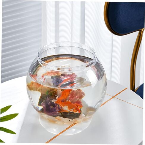 DOITOOL خزان الأسماك وعاء زارع البلاستيك فقاعة زهرية المائية خزان الأسماك الزجاج زارع الجرار محطة انتشار النبات وعاء تررم النبات ديكور خزان الأسماك غلوب وعاء السمك زخرفة خزان الأسماك in Kuwait