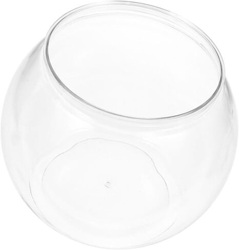 وعاء فقاعات زجاجي، أوعية اللبلاب البلاستيكية، حوض أسماك صغير، وعاء سمك، وعاء بلاستيكي مستدير، حوض سمك غير قابل للكسر، مزهرية شفافة للجوائز، قطع مركزية، لوازم تزيين الحفلات in Kuwait