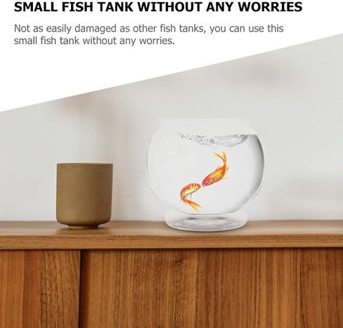 وعاء فقاعات زجاجي، أوعية اللبلاب البلاستيكية، حوض أسماك صغير، وعاء سمك، وعاء بلاستيكي مستدير، حوض سمك غير قابل للكسر، مزهرية شفافة للجوائز، قطع مركزية، لوازم تزيين الحفلات in Kuwait