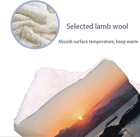 Burnt Orange Black Pet Warm Mat Winter Dog Sleeping Pad Panorama Sunset Scenery Soft Flannel Thickened Pet Soft Fleece Pad Pet Bed Mat Africa 14" x 18" in Saudi Arabia