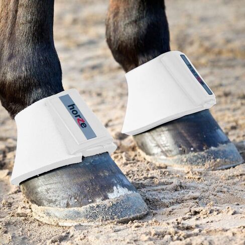 حذاء HORZE Pro Overreach Bell للخيول | زوج من النيوبرين - أسود - XL in Kuwait