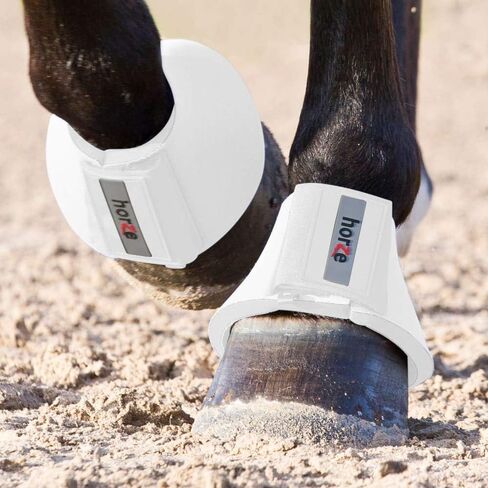 حذاء HORZE Pro Overreach Bell للخيول | زوج من النيوبرين - أسود - XL in Kuwait