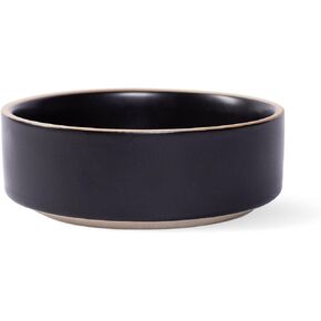 Fringe Studio "Deep Charcoal Small Minimal Stoneware Pet Bowl (478101) in Kuwait
