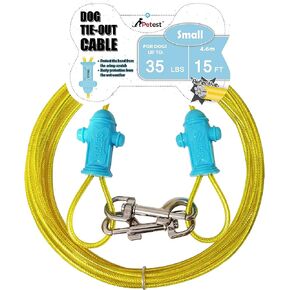 Petest Reflective Tie Out Cable with Crimp Cover for Super Dogs Up to 250 Pounds, 15 Feet in Saudi Arabia