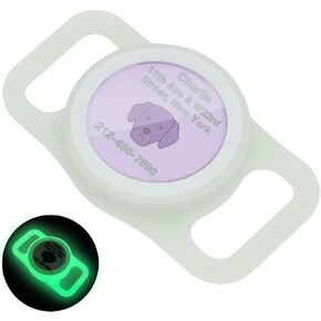 Airtag Dog Collar Holder, Silicone Airtag Case for Apple Air Tag Tracker, Air Tag Cover for Pet Collars