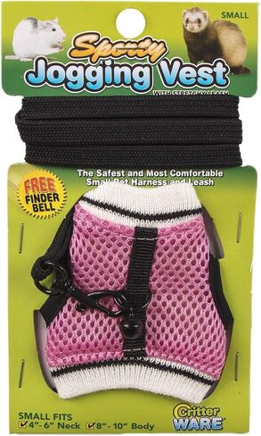 Ware Manufacturing Nylon Walk-N-Vest Pet Harness and Leash for Small Pets, Small - Colors May Vary in Saudi Arabia