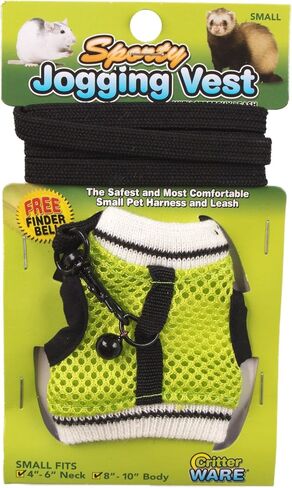 Ware Manufacturing Nylon Walk-N-Vest Pet Harness and Leash for Small Pets, Small - Colors May Vary in Saudi Arabia