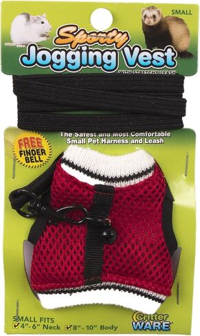 Ware Manufacturing Nylon Walk-N-Vest Pet Harness and Leash for Small Pets, Small - Colors May Vary in Saudi Arabia